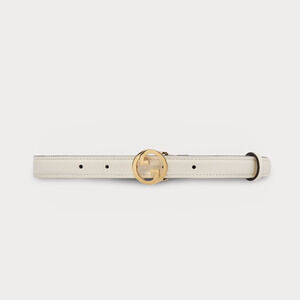 Gucci Blondie Smooth Leather Thin Belt 95 38